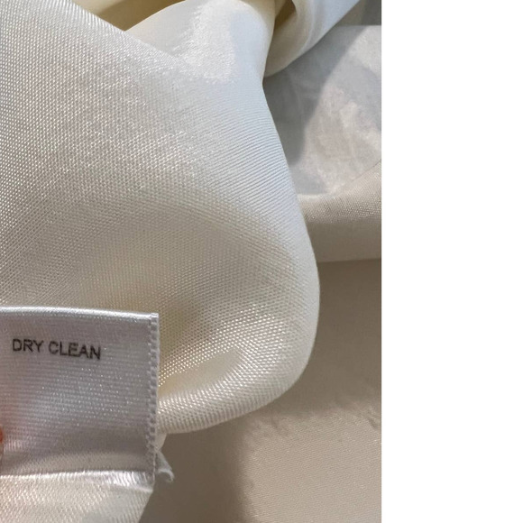 Ann Taylor LOFT Midi Dress in Cream with Floral and Fern Design on Skirt Size 0 - Picture 5 of 5